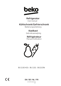 Manual BEKO BU1103N Refrigerator