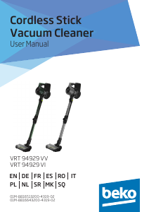 Manual BEKO VRT 94929 VV Vacuum Cleaner