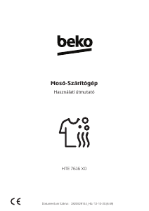 Használati útmutató BEKO HTE 7616 X0 Mosó-szárítógép