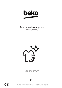 Instrukcja BEKO MWUE7636CWE Pralka