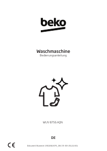 Bedienungsanleitung BEKO WUV 8756 AQN Waschmaschine