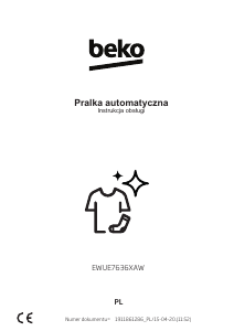 Instrukcja BEKO EWUE7636XAW Pralka