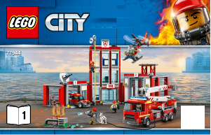 Manual Lego set 77944 City Fire station headquarters