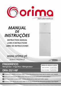 Mode d’emploi Orima ORA 351 NF Réfrigérateur combiné