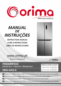 Manual Orima ORH 449 X Frigorífico combinado