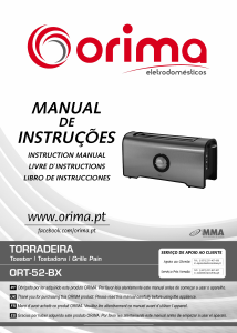 Manual Orima ORT-52-BX Torradeira