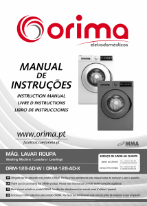 Manual Orima ORM 128 AD X Washing Machine