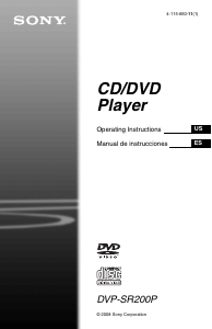 Bruksanvisning Sony DVP-SR200P DVD spelare