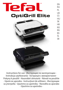 Manual Tefal GC750830 OptiGrill Elite Contact Grill