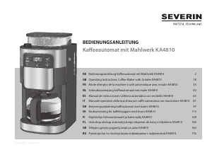 Bruksanvisning Severin KA 4810 Kaffebryggare