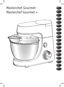 Manual Tefal QB516D38 Masterchef Gourmet Stand Mixer