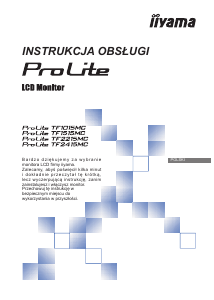 Instrukcja iiyama ProLite TF2215MC Monitor LCD