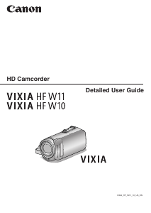 Handleiding Canon VIXIA HF W11 Camcorder