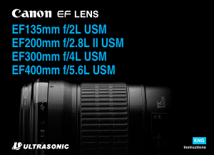 Manual Canon EF 200mm f/2.8L II USM Camera Lens