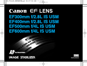 Handleiding Canon EF 600mm F4L IS USM Objectief