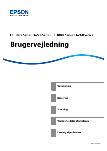Brugsanvisning Epson EcoTank ET-3850 Multifunktionsprinter