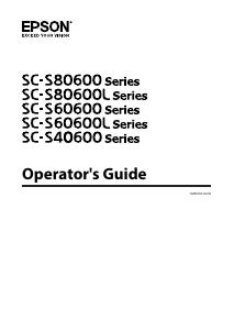 Manual Epson SureColor SC-S80600L Printer