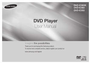 Bruksanvisning Samsung DVD-E360K DVD spelare
