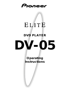 Bruksanvisning Pioneer DV-05 DVD spelare