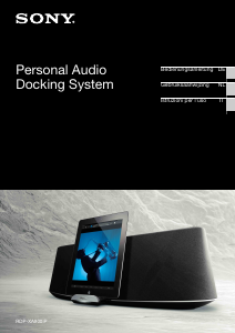 Manuale Sony RDP-XA900IP Sistema docking con altoparlanti