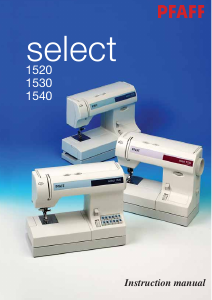 Manual Pfaff 1520 Select Sewing Machine