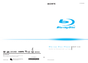 Handleiding Sony BDP-S1E Blu-ray speler