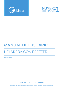 Manual de uso Midea RF-B11SAR1 Frigorífico combinado