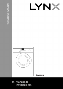 Manual de uso Lynx 4TS851A Lavadora