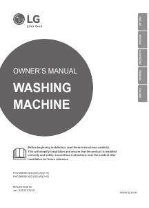 Manual LG F1296NDAH Washing Machine