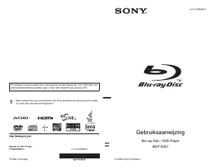 Handleiding Sony BDP-S357 Blu-ray speler
