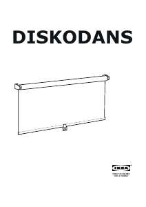 Manuale IKEA DISKODANS Tenda a rullo