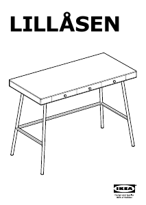 Bruksanvisning IKEA LILLASEN Skrivbord