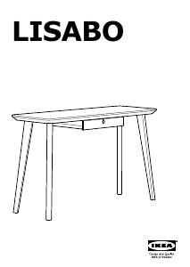 Bruksanvisning IKEA LISABO Skrivebord