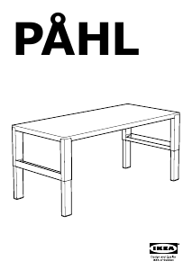 Bruksanvisning IKEA PAHL Skrivbord