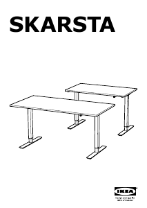 Brugsanvisning IKEA SKARSTA Skrivebord