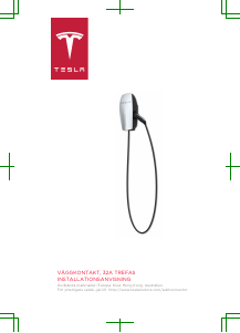 Bruksanvisning Tesla Wall Connector 32A Hemmaladdare