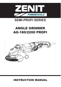 Handleiding Zenit ZUSH-180/2200 Profi Haakse slijpmachine