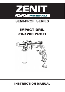 Handleiding Zenit ZDP-1200 Profi Klopboormachine