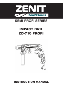 Handleiding Zenit ZDP-710 Profi Klopboormachine
