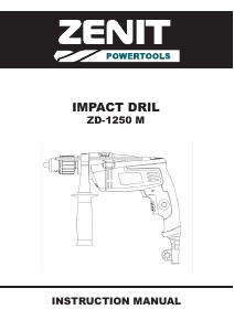 Handleiding Zenit ZD-1250 M Klopboormachine