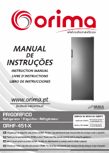 Manual Orima ORHF 451 X Refrigerator