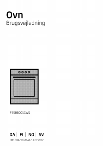 Bruksanvisning BEKO FSS86001GWS Komfyr