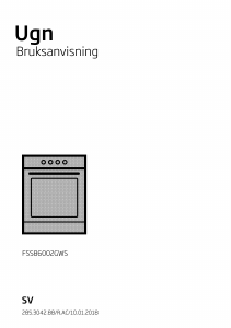 Bruksanvisning BEKO FSS86002GWS Spis