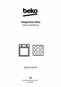 Bedienungsanleitung BEKO BUIM 22348 XP Backofen