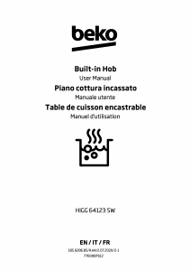 Mode d’emploi BEKO HIGG 64123 SW Table de cuisson