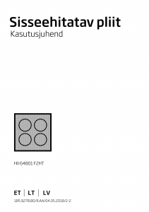 Rokasgrāmata BEKO HII 64801 F2HT Plīts virsma
