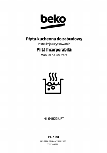 Manual BEKO HII 64822 UFT Plită