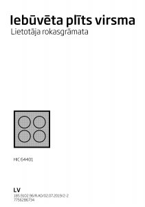Rokasgrāmata BEKO HQC 64401 Plīts virsma