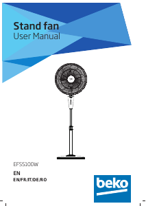 Handleiding BEKO EFS5100W Ventilator