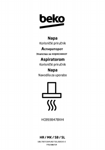 Priručnik BEKO HCB93847BXHI Kuhinjska napa
